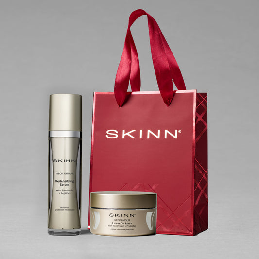 SKINN Neck Amour Leave-On Mask & Serum Duo – Holiday Gift Set